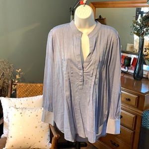 Loft split neck blouse